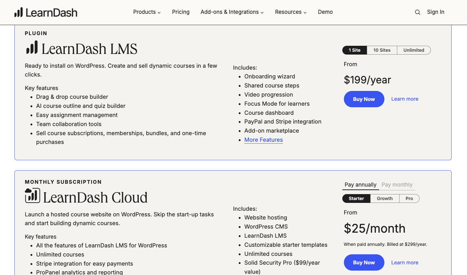 LearnDash LMS tool for creating online courses